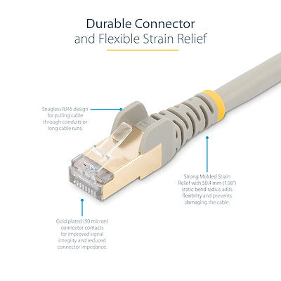 StarTech 35ft Gray Cat6a STP Cable