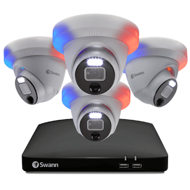 SWANN 8 channel 4 bullet cam 4K DVR CCTV kit