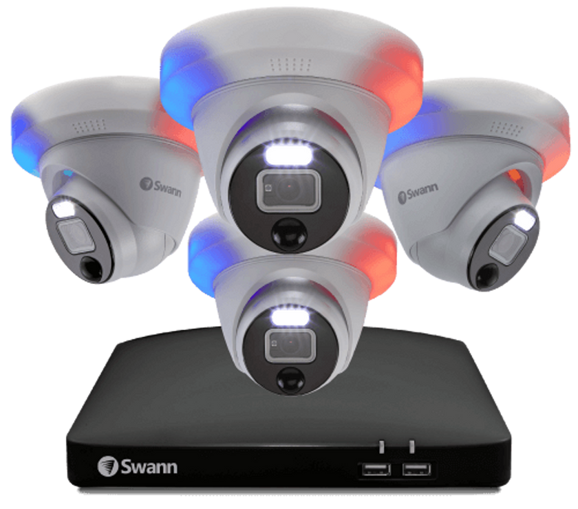 8 channel 4 dome camera 4K DVR CCTV kit