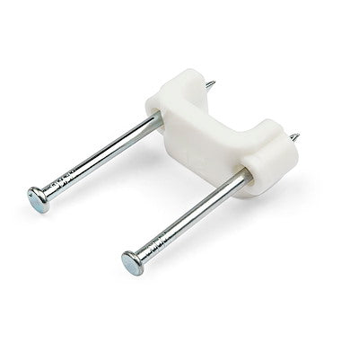 100 Cable Clips with Nails /Clamps/Tacks