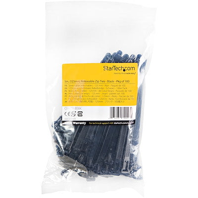 StarTech.com Resealable Zip Ties