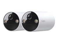 TP-Link Tapo C410 V1 - Network surveillance camera - outdoor indoor - weatherproof - colour (Day Night) - 3 MP - 2304 x 1296 - 2K - fixed focal - audio - wireless - Wi-Fi - 2.4GHz radio - H.264 (pack of 2)