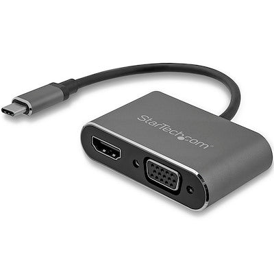 Startech USB C to VGA and HDMI Adapter - Aluminum