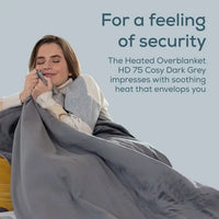 BEURER COSY HEATED SNUGGIE THROW GREY