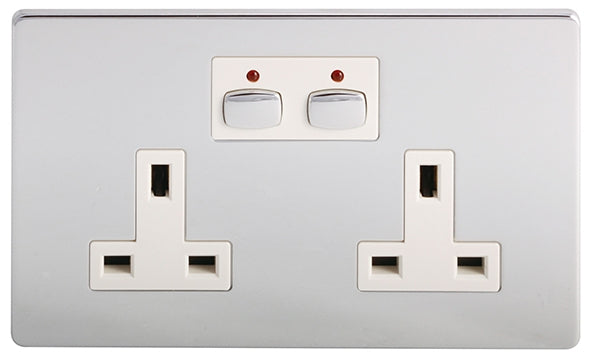Mi Home Style - Double Socket - chrome