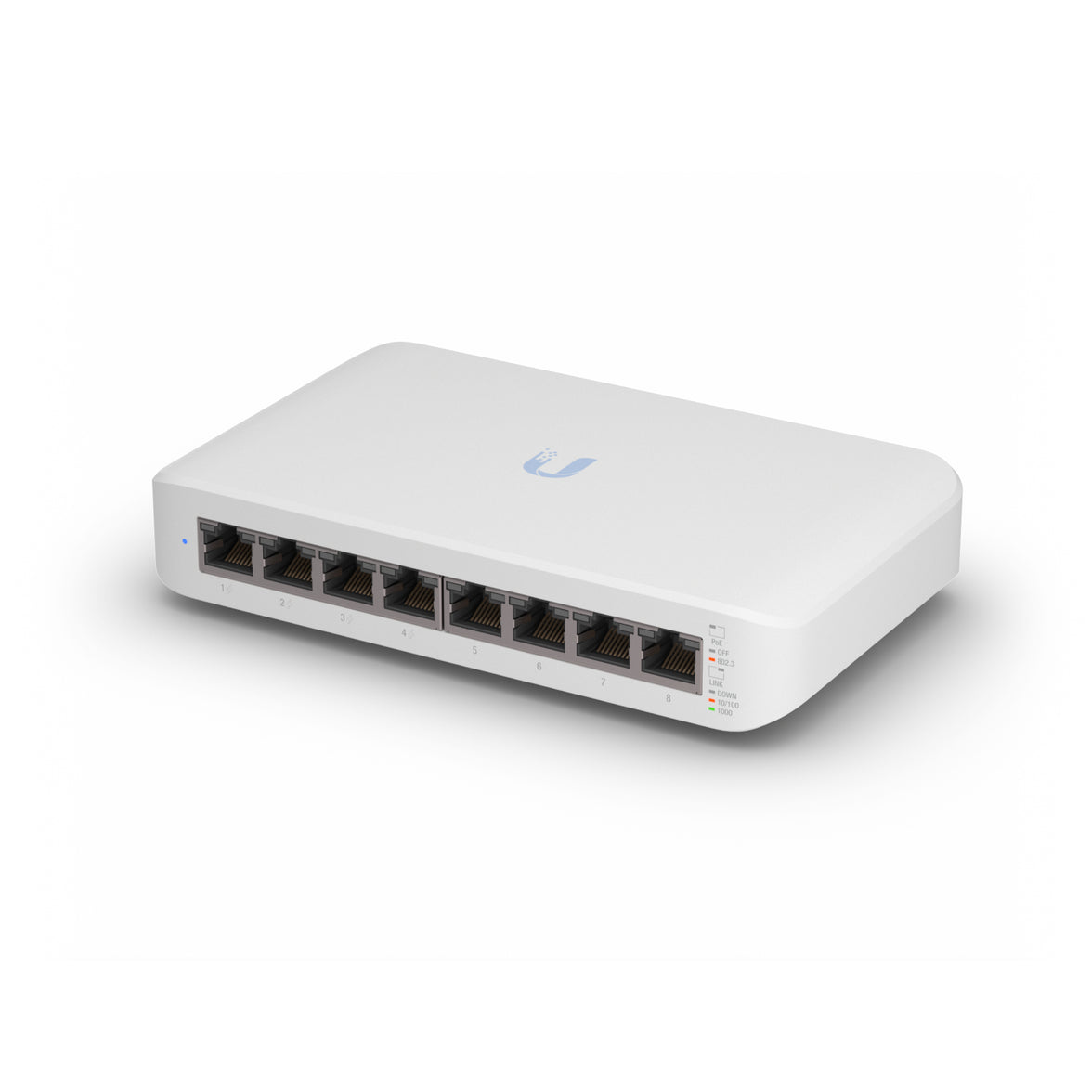 Ubiquiti UniFi Switch Lite USW-Lite-8-POE - Switch - Managed - 8 x 10 100 1000 (4 PoE ) - desktop wall-mountable - PoE (52 W)