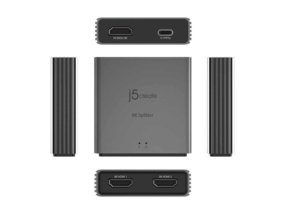 J5CREATE 8K HDMI 2.1 2-WAY SPLITTER