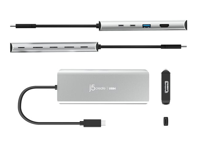 J5CREATE USB4 DUAL 4K MULTI-PORT HUB