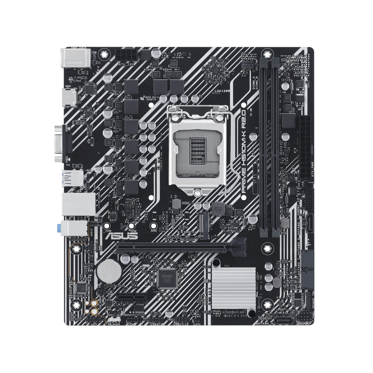 Intel H470 (LGA 1200) Micro ATX Motherboard With PCIe 4.0 32Gbps M.2 Slot HDMI VGA USB 3.2 Gen 1 Type-A SATA 6 Gbps Intel Optane Mem