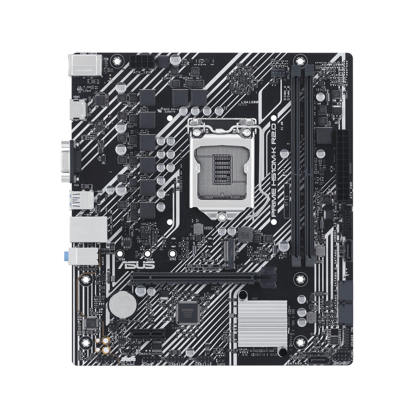 Intel H470 (LGA 1200) Micro ATX Motherboard With PCIe 4.0 32Gbps M.2 Slot HDMI VGA USB 3.2 Gen 1 Type-A SATA 6 Gbps Intel Optane Mem