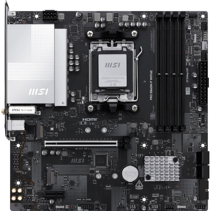 MB AMD AM5 B840M-P PRO WIFI6E D5 MATX