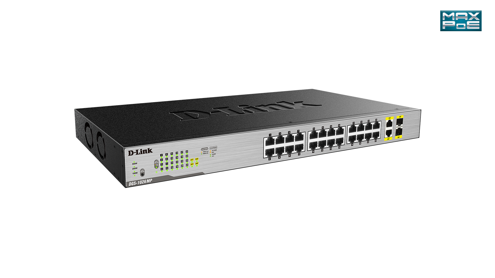 D-Link 24-Port Desktop Gigabit PoE + 2GE Combo Switch