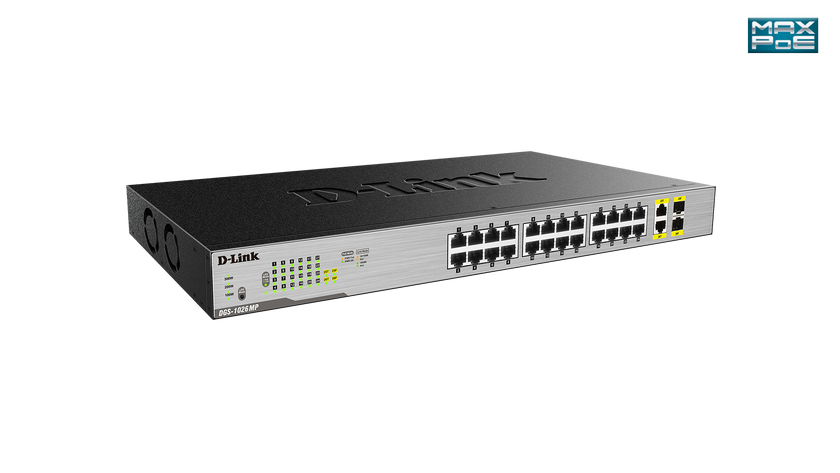 D-Link 24-Port Desktop Gigabit PoE + 2GE Combo Switch