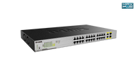 D-Link 24-Port Desktop Gigabit PoE + 2GE Combo Switch