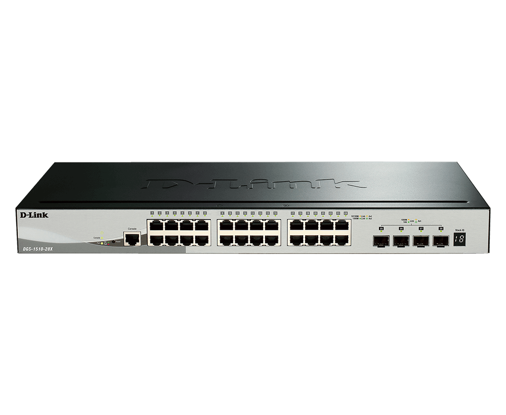 D-Link 28-Port Gigabit Stackable Smart Managed Switch including 4 10G SFP+