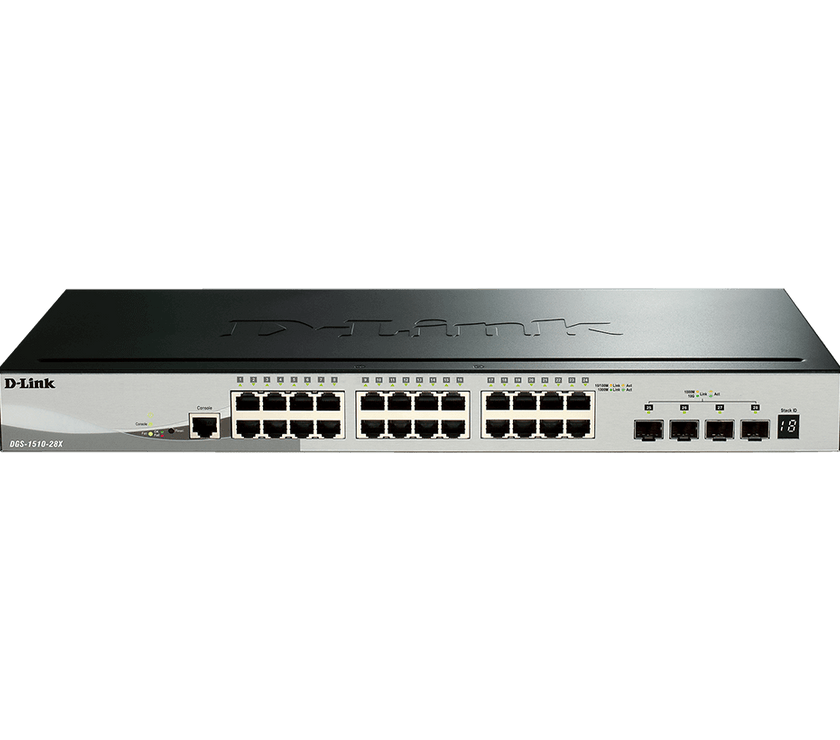 D-Link 28-Port Gigabit Stackable Smart Managed Switch including 4 10G SFP+