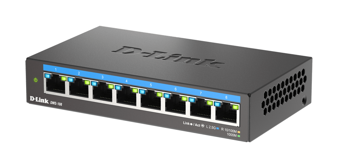 D-Link 8-Port 2.5G Multi-Gigabit Desktop Switch