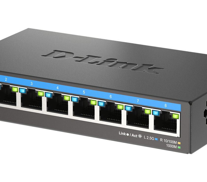 D-Link 8-Port 2.5G Multi-Gigabit Desktop Switch