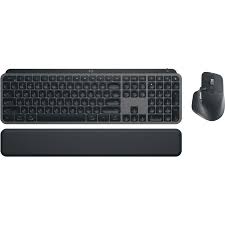 Logitech MX Keys S for Mac keyboard Office RF Wireless + Bluetooth QWERTY UK English Aluminium, Black