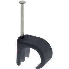 TITAN 5-7 CABLE CLIPS BLACK PK 100