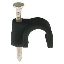 TITAN 5-7 CABLE CLIPS BLACK PK 100