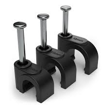 TITAN 5-7 CABLE CLIPS BLACK PK 100