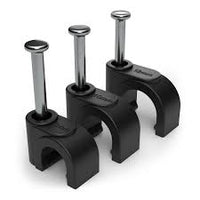TITAN 5-7 CABLE CLIPS BLACK PK 100