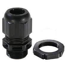 16MM GLANDS & LOCKNUTS (PK10) BLACK