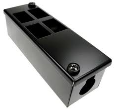 4-PORT VERT POD BOX (25MM GLAND HOLE)