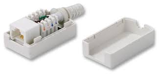 INLINE RJ45 SOCKET UTP CAT6 WHITE
