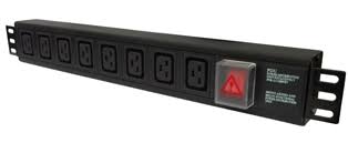 10 WAY HORIZONTAL IEC C19 PDU-C20 PLUG