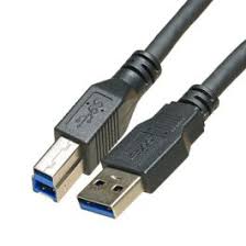 CDL 2mtr USB 3.0 A M - B M Blac