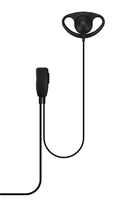 D SHAPE EARPIECE PTT + LAPEL MIC KENWOOD