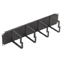 CNL 2u 4 Ring Cable Tidy 65mm Bk