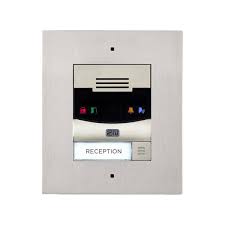 2N IP Solo With Camera – Flush Mount Brushed Nickel