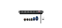 8 WAY HORIZONTAL IEC C13 PDU-C20 PLUG