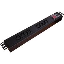 8 WAY HORIZONTAL IEC C13 PDU-C20 PLUG