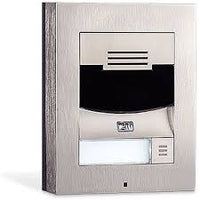 2N IP Solo With Camera – Flush Mount Brushed Nickel