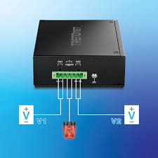 8PT IND. GB POE+ DIN-RAIL SWITCH 24-56V