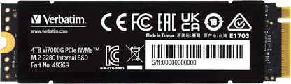 Verbatim Vi7000G PCIe NVMe M.2 SSD 4TB