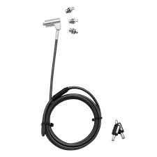 Dicota Universal Security Cable Lock 3 Exchangeable heads fits all slots preset code