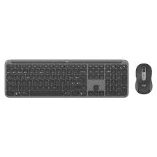 Logitech 920-012511 keyboard Mouse included Office RF Wireless + Bluetooth QWERTY UK English Graphite
