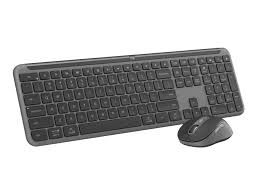 Logitech 920-012511 keyboard Mouse included Office RF Wireless + Bluetooth QWERTY UK English Graphite