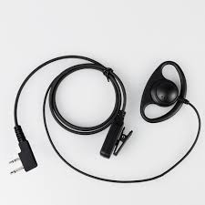 D SHAPE EARPIECE PTT + LAPEL MIC KENWOOD