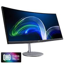 Acer Professional CZ2 34 Inch 3440 x 1440 Pixels Wide Quad HD VA Panel ZeroFrame HDMI DisplayPort USB-C Monitor
