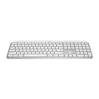 Logitech MX Keys S for Mac keyboard Office RF Wireless + Bluetooth QWERTY UK English Aluminium, White