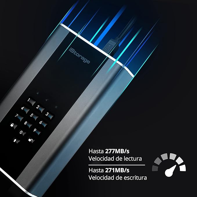 iStorage diskAshur DT2 2TB Graphite