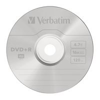 Verbatim DVD+R 16x 25pk Spindle