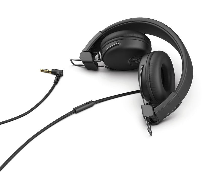 JLab Studio Wired On Ear Headphones Black