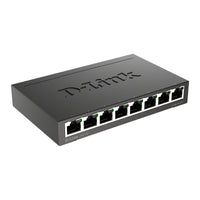 D-Links 8-port 10/100/1000 Gigabit Metal Housing Desktop Switch